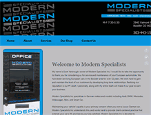 Tablet Screenshot of modernspecialists.com